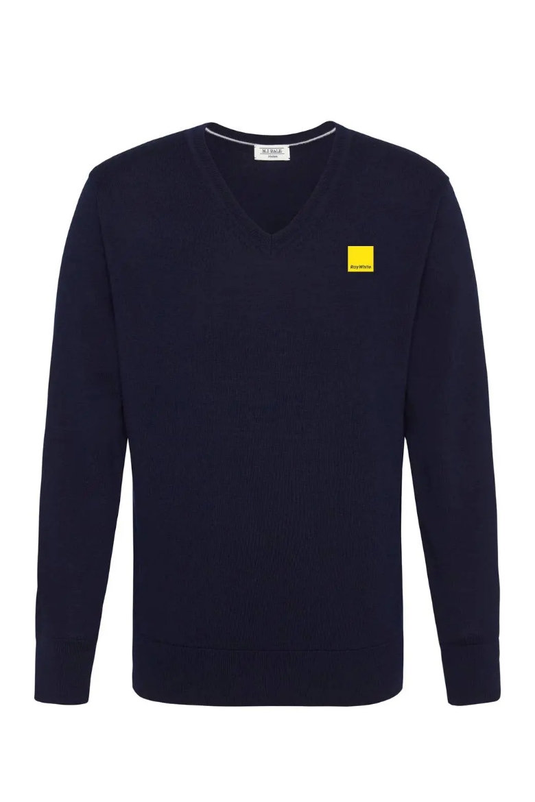 Picture of M.J. BALE, Buchanan Ashby Merino V-Neck Jumper