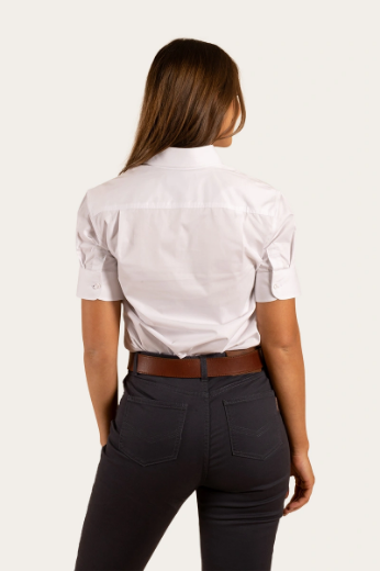 Picture of Ray White Womens 1/2 Sleeve Dress shirt - White